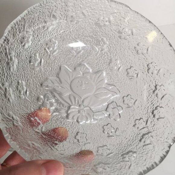 Vintage 80s 3pc Cabbage Patch Doll Glass Dishes plate bowl mug 1984 - Picture 2 of 6